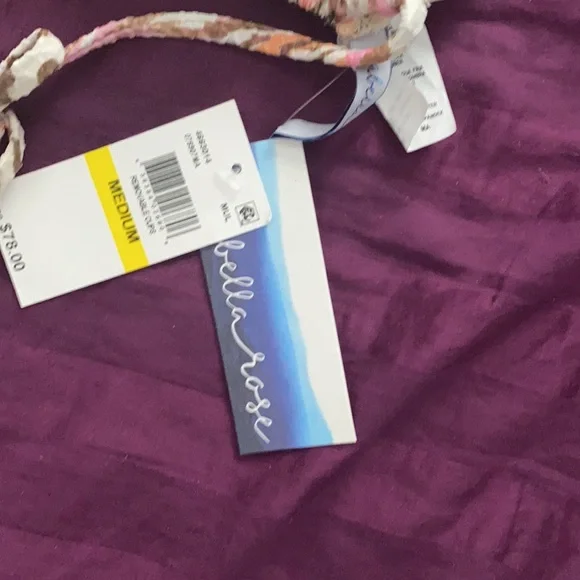 NWT! Isabella Rose Safari String Bikini Top- Size Medium - Picture 7 of 8